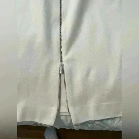 Classiques Entier Women’s size 12 White Pencil Dress. Cap sleeve. Double zip - Picture 13 of 15
